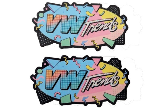 LIMITED EDITION VW TRENDS 80's STICKERS